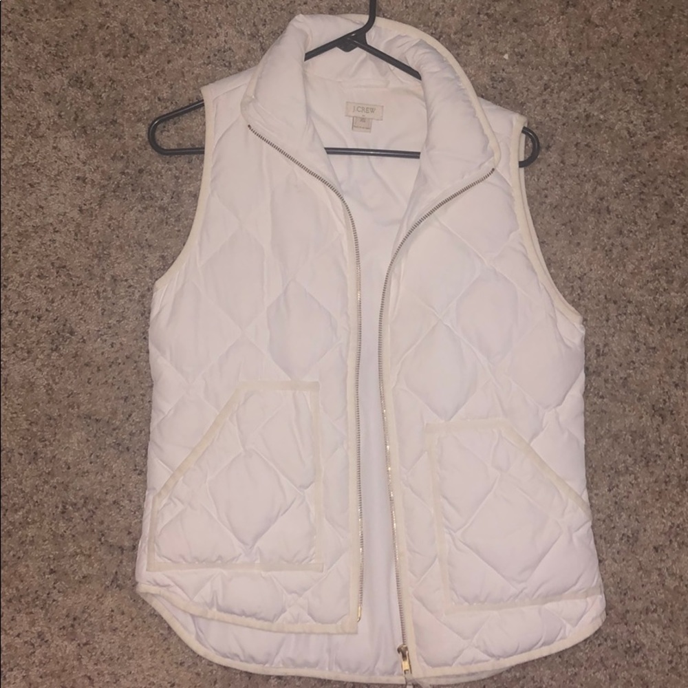 Cream j crew vest